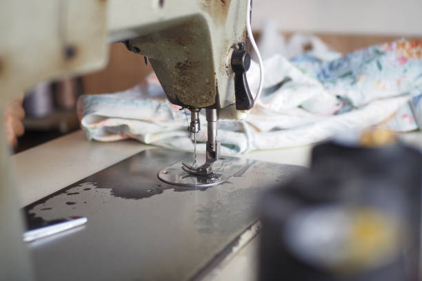 istock A Detailed CloseUp View of a Vintage Sewing Machine While It is Actively in Motion 2166921934