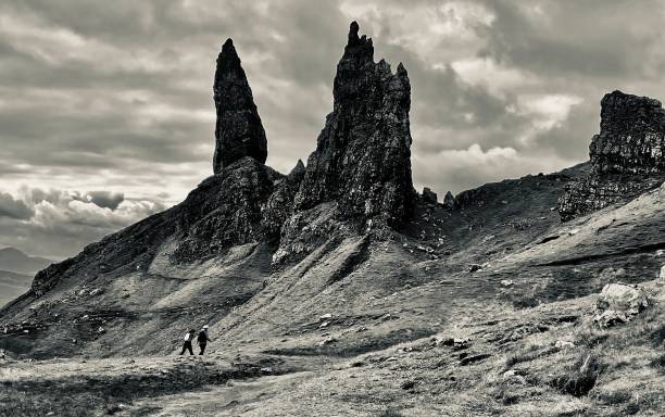 istock The Old Man of Storr black & white 2166925135