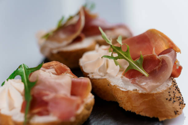 istock Canapes with sun-dried tomato and salami 2166927600