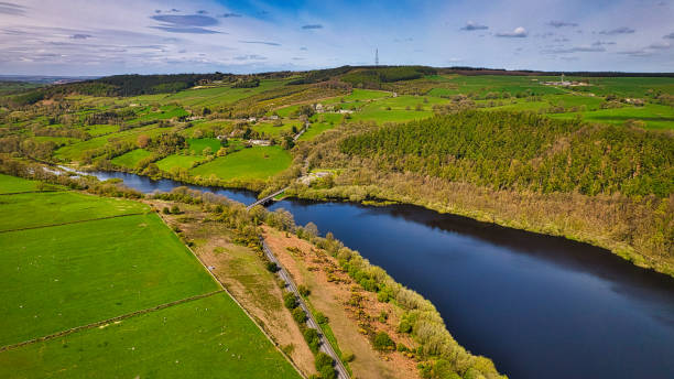 istock Verdant River Valley Aerial View in North Yorkshire 2166928456
