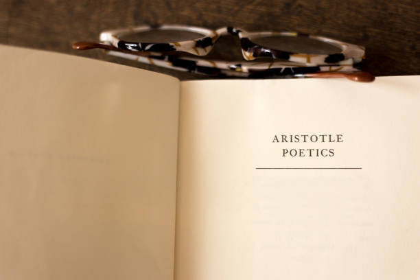 istock Book Open to Title Page: Aristotle Poetics 2166937807