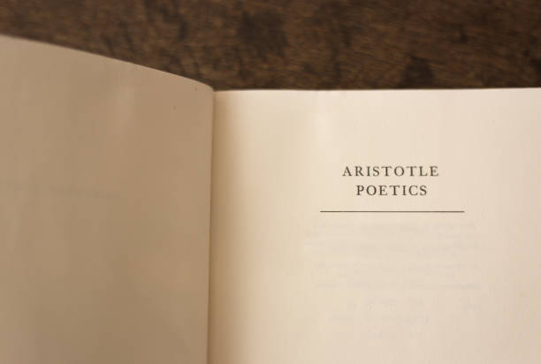 istock Book Open to Title Page: Aristotle Poetics 2166937823