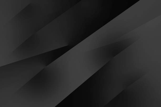 istock Black white dark abstract modern background. Geometric shape. Line stripe diagonal angle facet crystal 3D. Color gradient. Light metallic. Template. Design. 2166938163