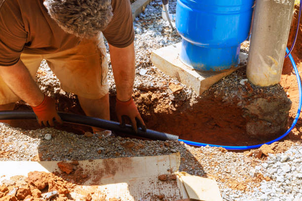 istock Plumbing technician applied thermal insulation isolation to water pvc a pipes before installing them 2166939913
