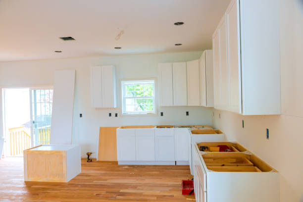 istock In construction of a new house, custom kitchen cabinets are installed at kitchen montage 2166940006