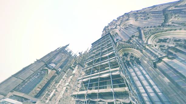 Germany Cologne 1st of Jan 2024 Historical Gothic Ancient Cologne Cathedral church