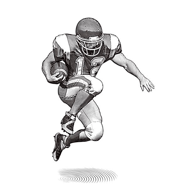 American football player Clipart Vector PNG , SVG, EPS, PSD, AI