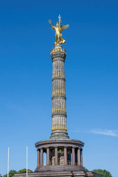 The Victory Column with the golden Victoria on top in the Tiergarten in Berlin, Germany