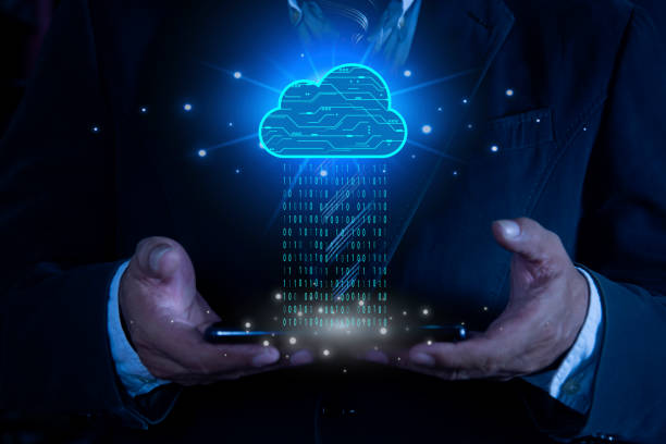 istock Businessman using mobile phone connect to cloud network. Cloud computing diagram show on hand. Internet Cloud technology. Digital Data storage. Networking and internet service for business concept. 2166961744