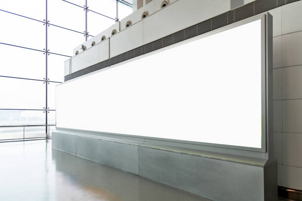 istock Blank billboard at airport waiting room 2166963905
