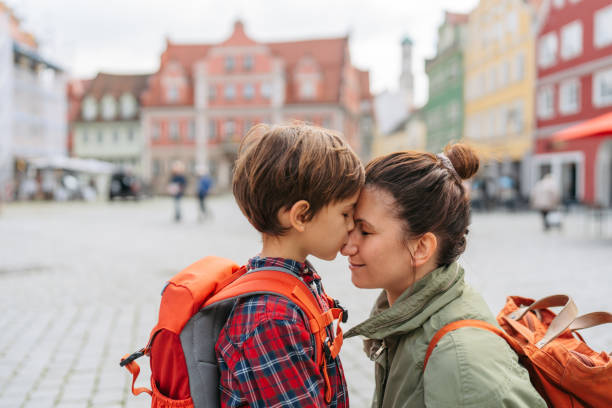istock Saying goodbye to my mom before school 2166965442