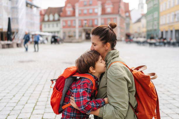 istock Saying goodbye to my mom before school 2166965446
