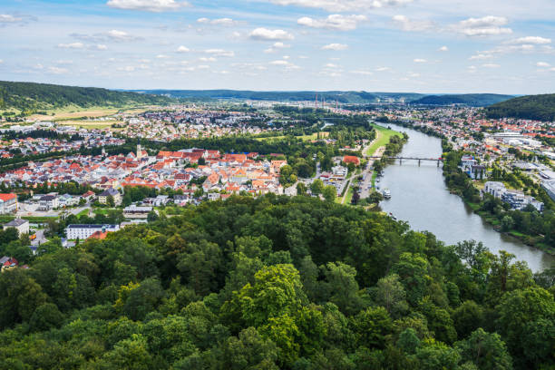 istock Aerial view over the city Kelheim 2166966496