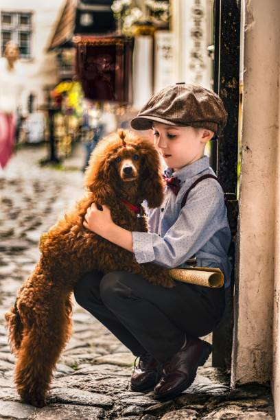 Retro photography of a boy