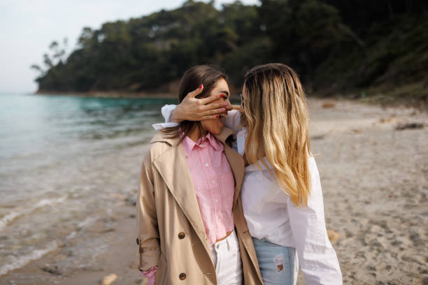 istock Sharing love on the beach 2166968998