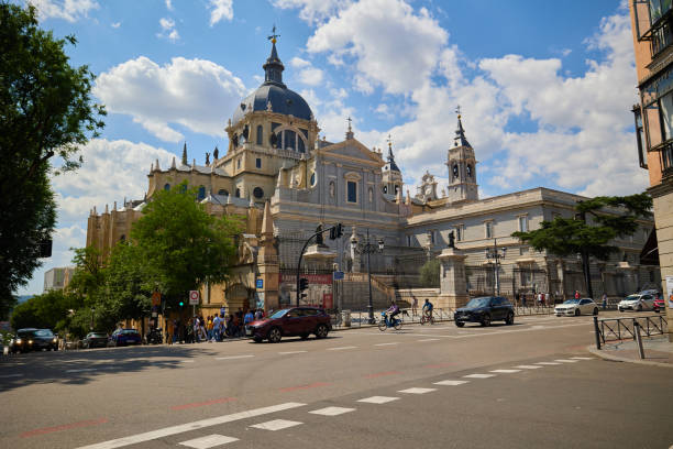 Madrid city scape architecture in the summer. Madrid, Spain - June 12, 2024.