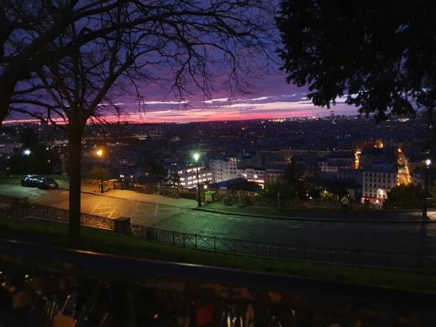 istock Sun rising on Paris on the Montmartre hill 2166973070