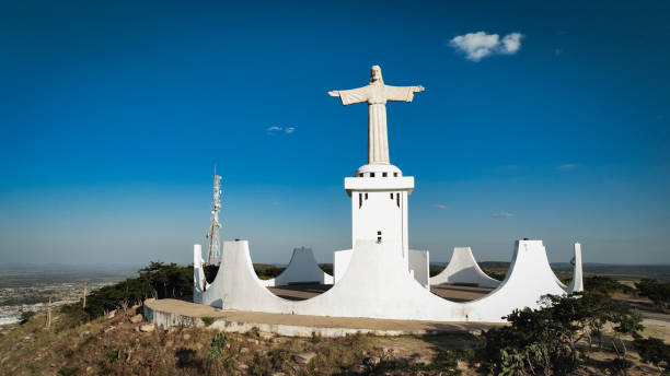 istock Statue of Christ overlooking Lubango, Angola during a clear day 2166975035