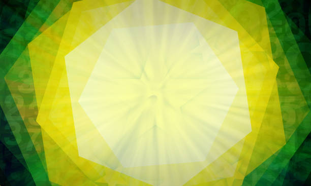 abstract background, blur white hexagonal frame overlaid with yellow and green frames background, blur numbers, banner, template, name card, web, decor, pattern, copy space
