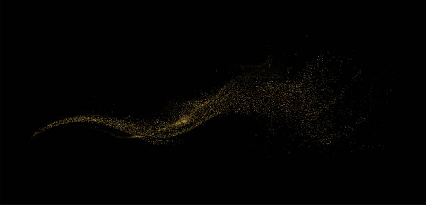 istock Abstract shiny gold glitter design element. For New Year, Merry Christmas greeting card design 2166999254