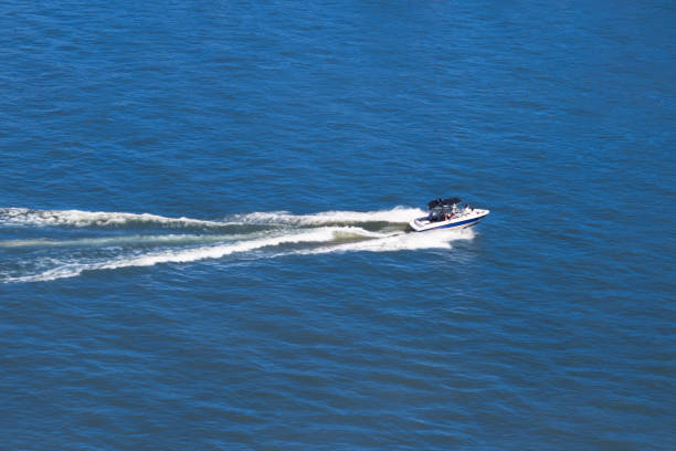 People in a boat, Florida, USA