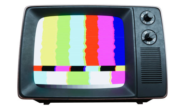 istock Old style television isolated on white background, 2167006995