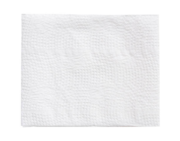 istock Top view of folded tissue paper isolated on white background with clipping path 2167011748