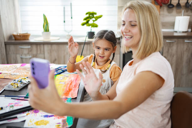 istock Mother and daughter enjoying a creative art session together 2167013382