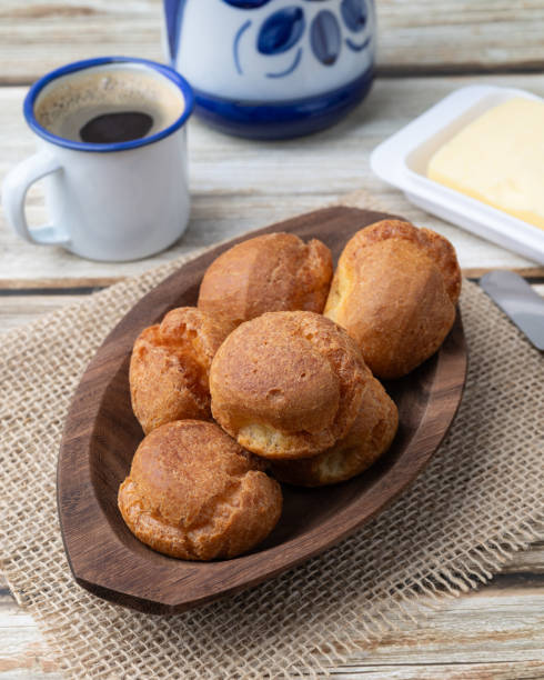 istock Broa, typical brazilian corn flour bread with coffee 2167017168