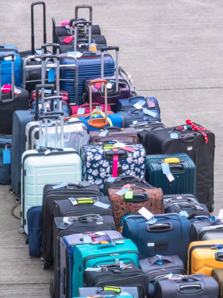 istock Passenger luggage from a cruise ship in port 2167017207