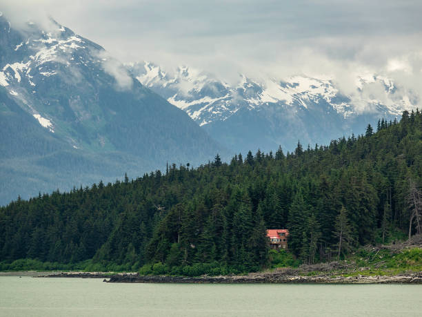 Remote tri-level house or cabin in southeastern Alaska