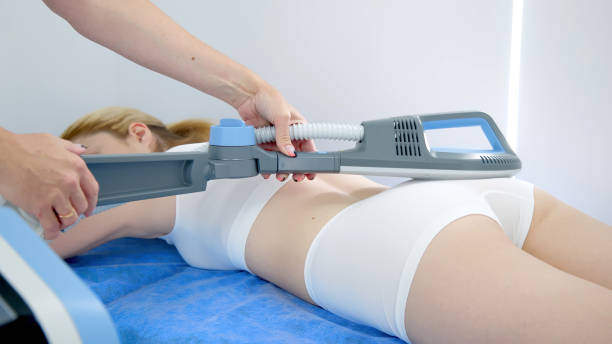 istock A young woman undergoing advanced superinductive magnetic therapy in a modern clinic. Perfect for highlighting cutting-edge medical treatments and wellness innovation. 2167019779