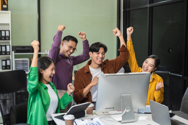 istock Successful business team, working and update tasks with milestones progress planning and professional investor working new start up project in the office. 2167020084