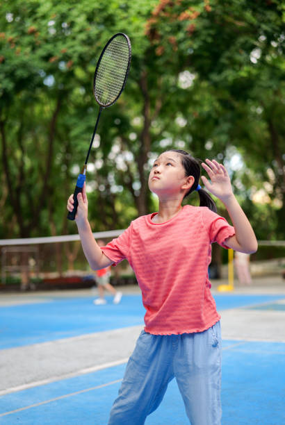 istock Little girl play badminton 2167021210