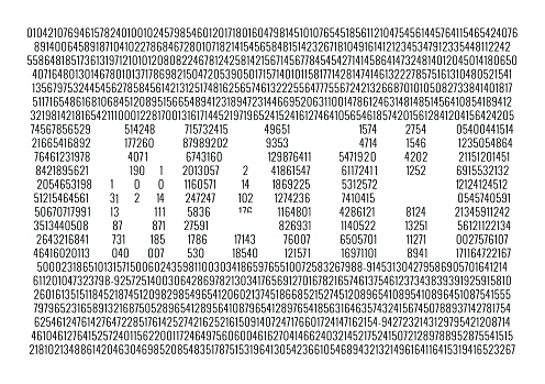 Mathamatical Numbers Math Word And Mathematical Numbers Background Vector Math And Numbers ...