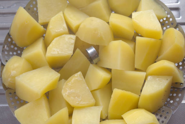 istock steamed potato wedges 2167025257