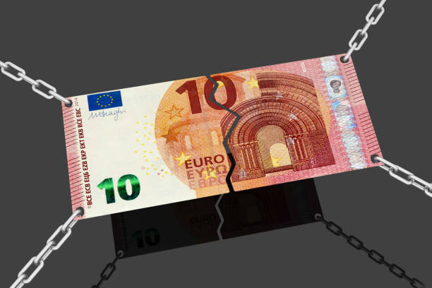 3d render. 10 euro banknote on black background.