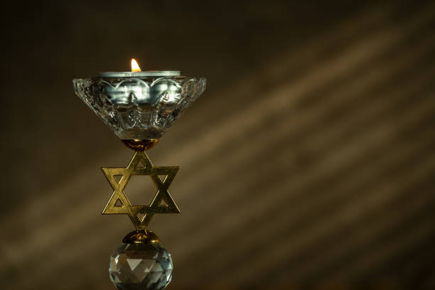 istock Candle with Star of David 2167029515