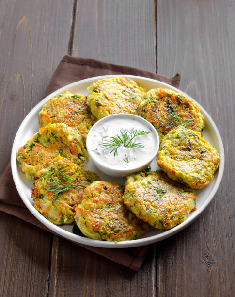 istock Vegetable zucchini fritters pancakes 2167031046