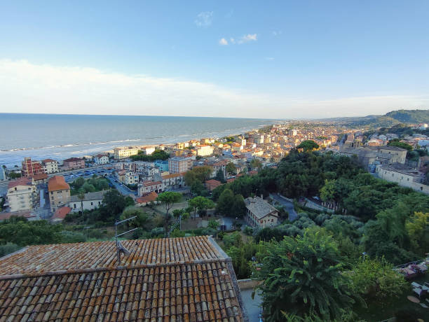istock Upper town overlooking the bay at sunset 2167035224