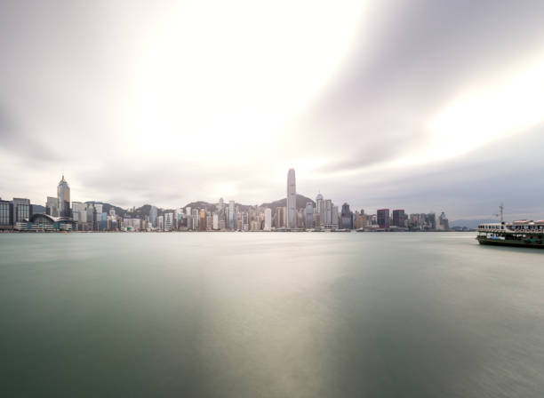 Hong Kong skyline and cityscape.