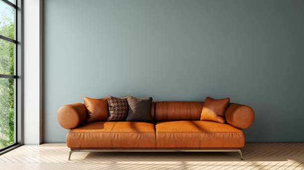 istock Large luxury modern bright interiors Living room mockup illustration 3D rendering image 2167041704