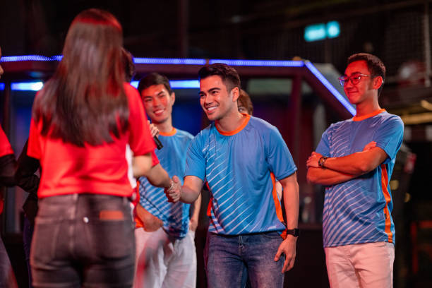 istock Respect After the Game: Gamers Share a Handshake 2167048771