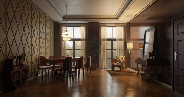 istock Elegant Art Deco Dining Room 2167055369