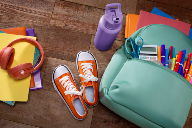 istock Back to School Backpack with Supplies on a Wood Background 2167057534