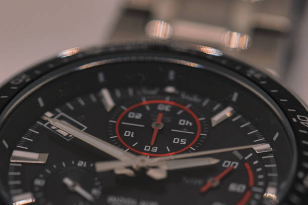 istock Elegant Black and Red Luxury Watch 2167059287