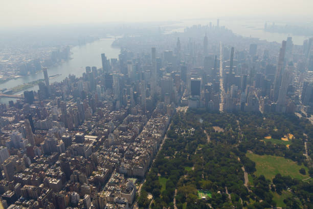 istock Helicopter flight over New York 2167067253