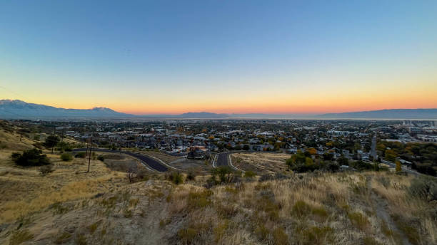 istock Mountain sunrise Utah landscape scenic view skyline at dawn 2167068496