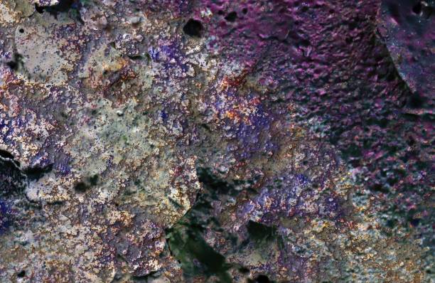 istock Cracked and peeling paint on concrete wall textures in high resolution 2167076070