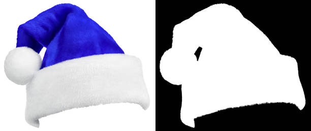 istock Santa Claus blue cap isolated on white 2167080066
